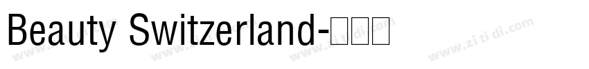 Beauty Switzerland字体转换